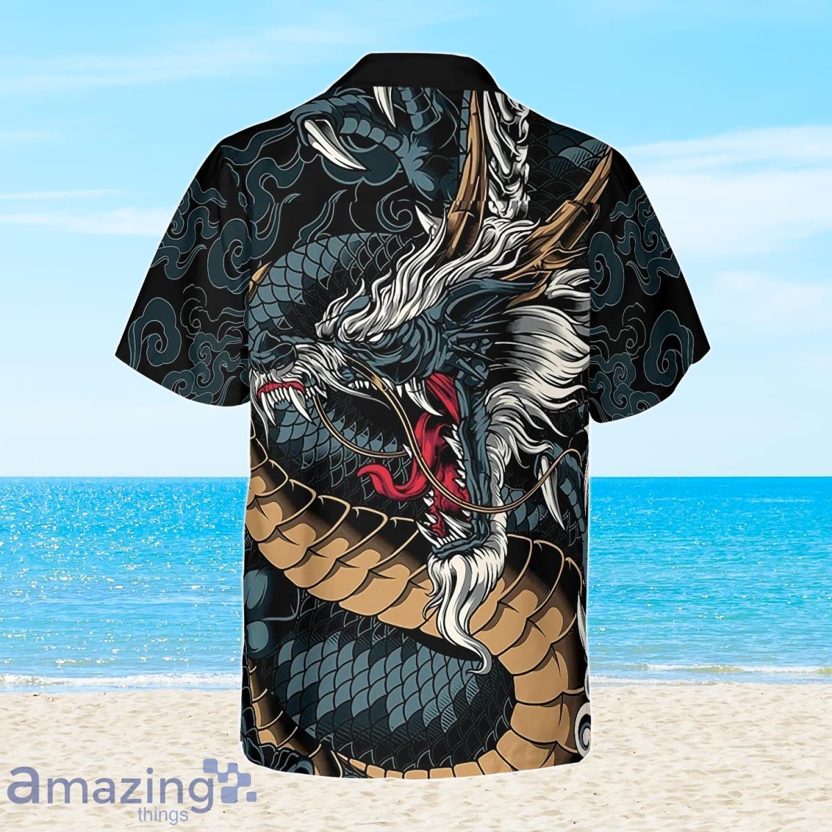 Kanagawa Dragon Hawaiian Shirt Best Gift For Men And Women image Kanagawa Dragon Hawaiian Shirt Best Gift For Men And Women Product Photo 2