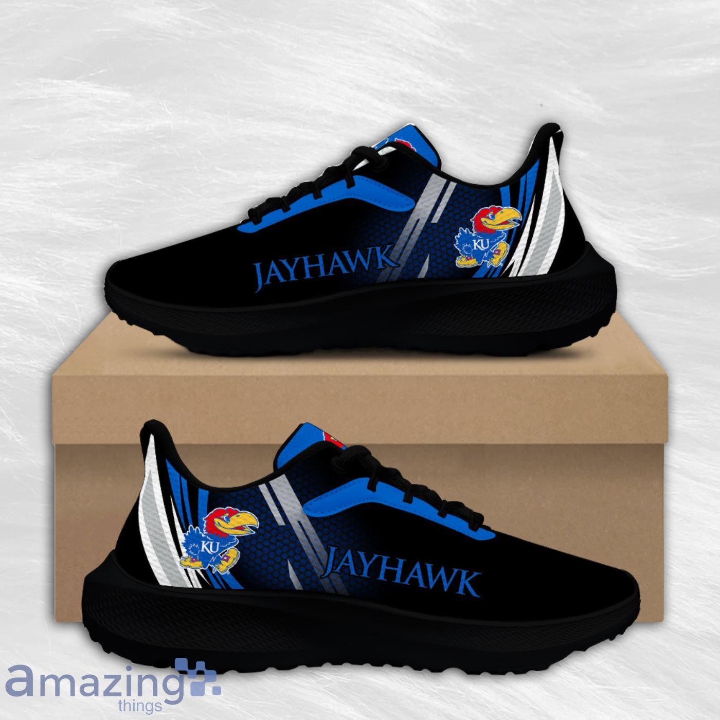 Kansas Jayhawks Air Mesh Running Shoes For Men And Women Fans Product Photo 2