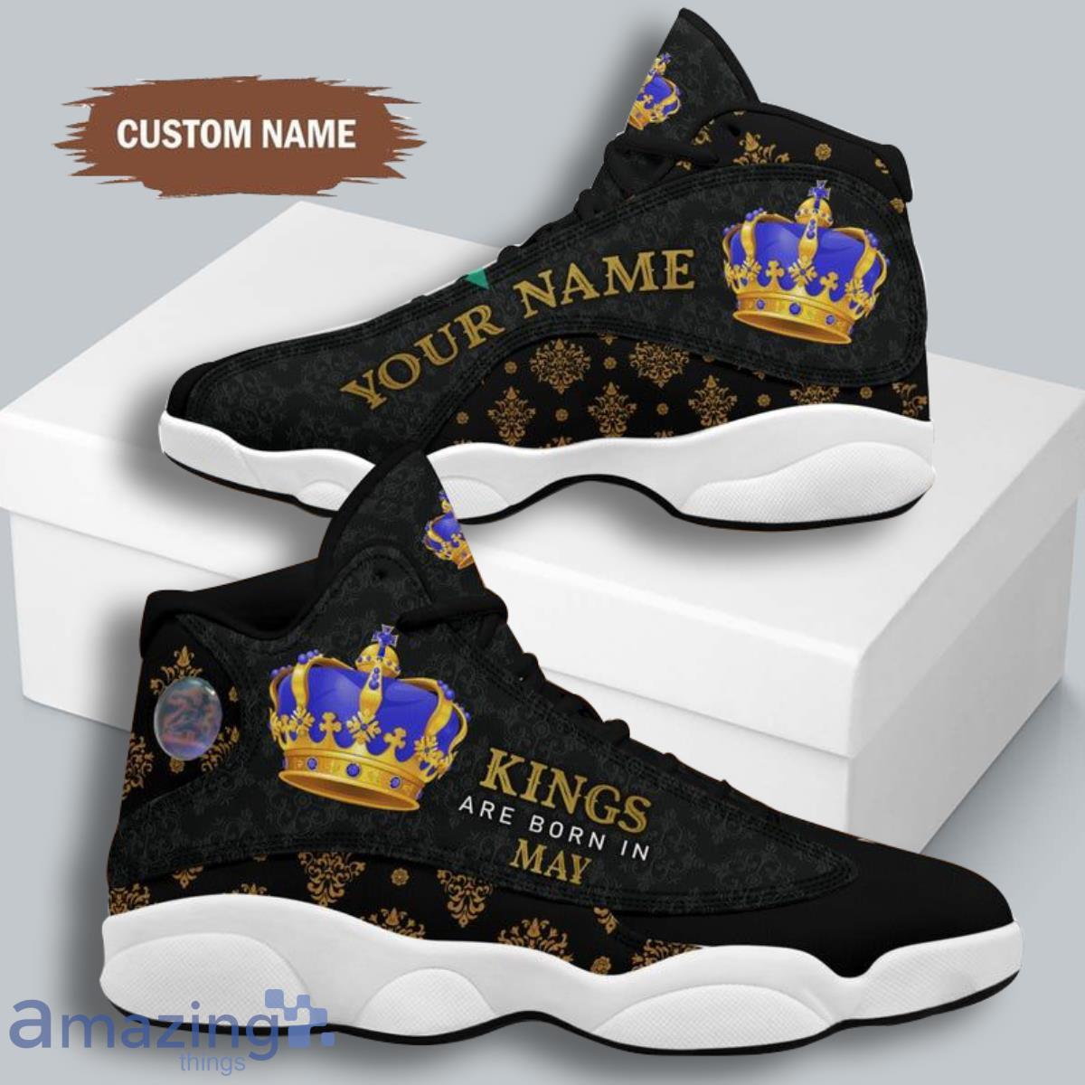 King Are Born In March Custom Name Jordan 13 Sneaker Shoes - Stellagift