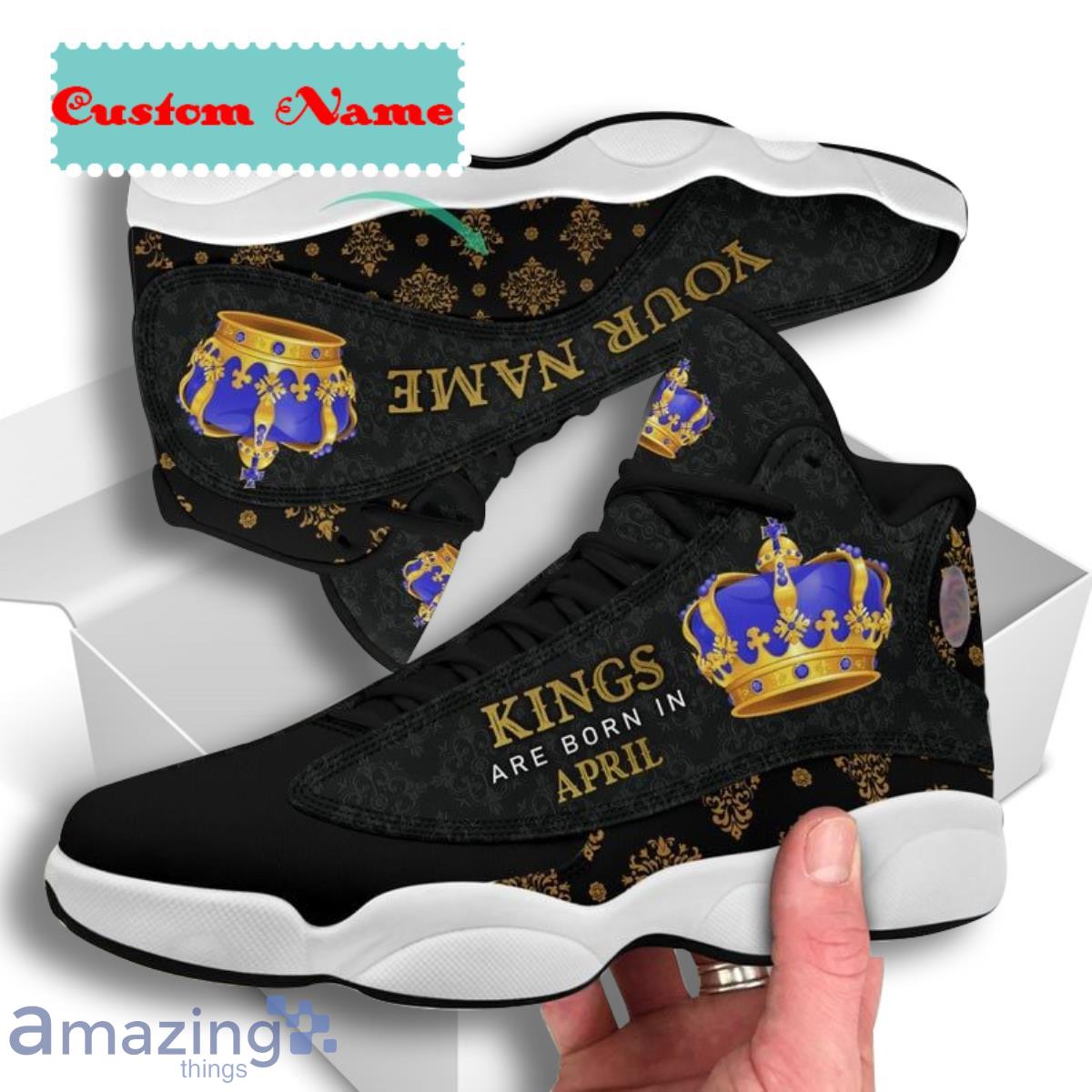 King Are Born In March Custom Name Jordan 13 Sneaker Shoes - Stellagift