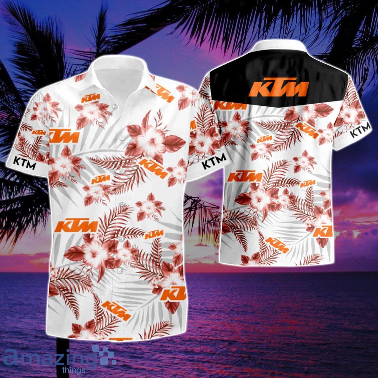 Ktm Logo Summer Beach Hawaiian Shirt And Short Product Photo 1