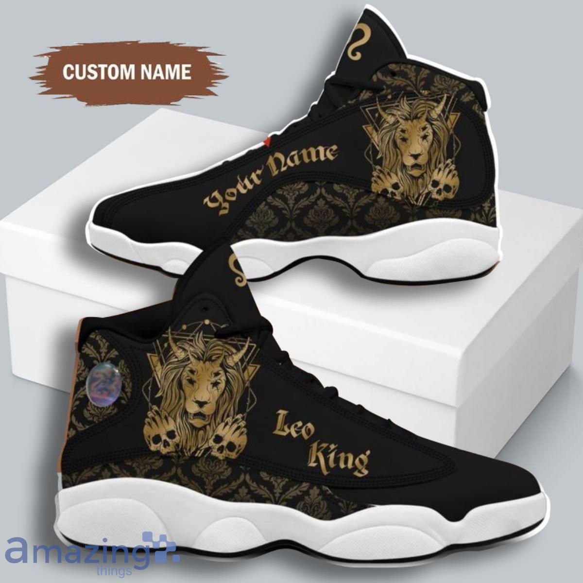 Leo King Air Jordan 13 Custom Name Sneakers Best Gift For Men And Women Product Photo 1 Leo King Air Jordan 13 Custom Name Sneakers Best Gift For Men And Women Product Photo 1