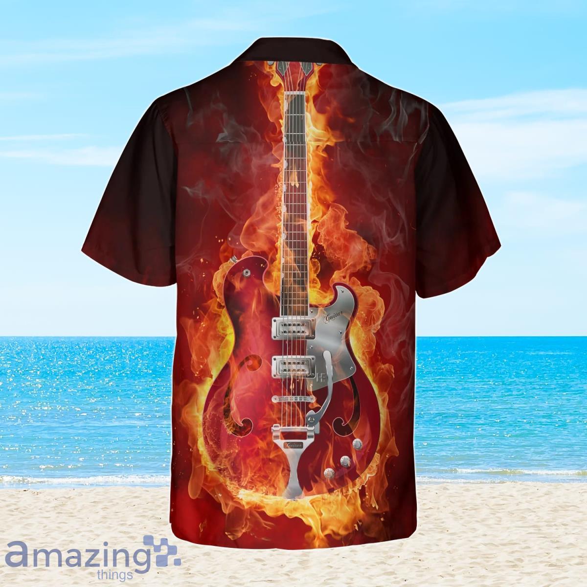 Live Hard Die Strong Burning Guitar Hawaiian Shirt Best Gift For Men And Women image Live Hard Die Strong Burning Guitar Hawaiian Shirt Best Gift For Men And Women Product Photo 2