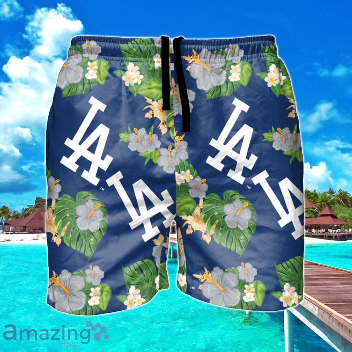 Los Angeles Dodgers MLB Logo Pattern Summer 3D Hawaiian Shirt, LA Dodgers  Hawaiian Shirt