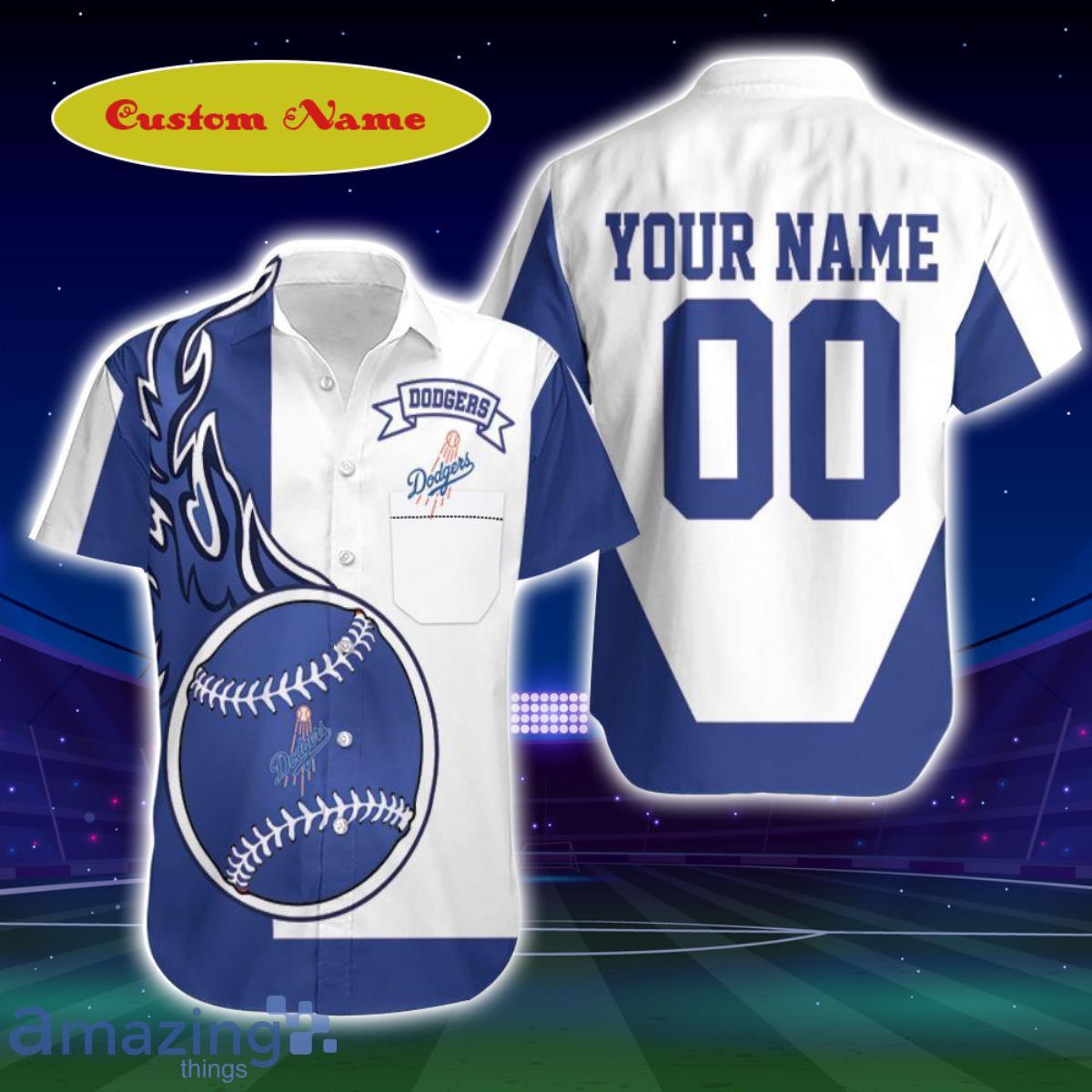 Los Angeles Dodgers Team Name World Series Champions 3D Custom Name  Hawaiian Shirt Best Gift For Men And Women