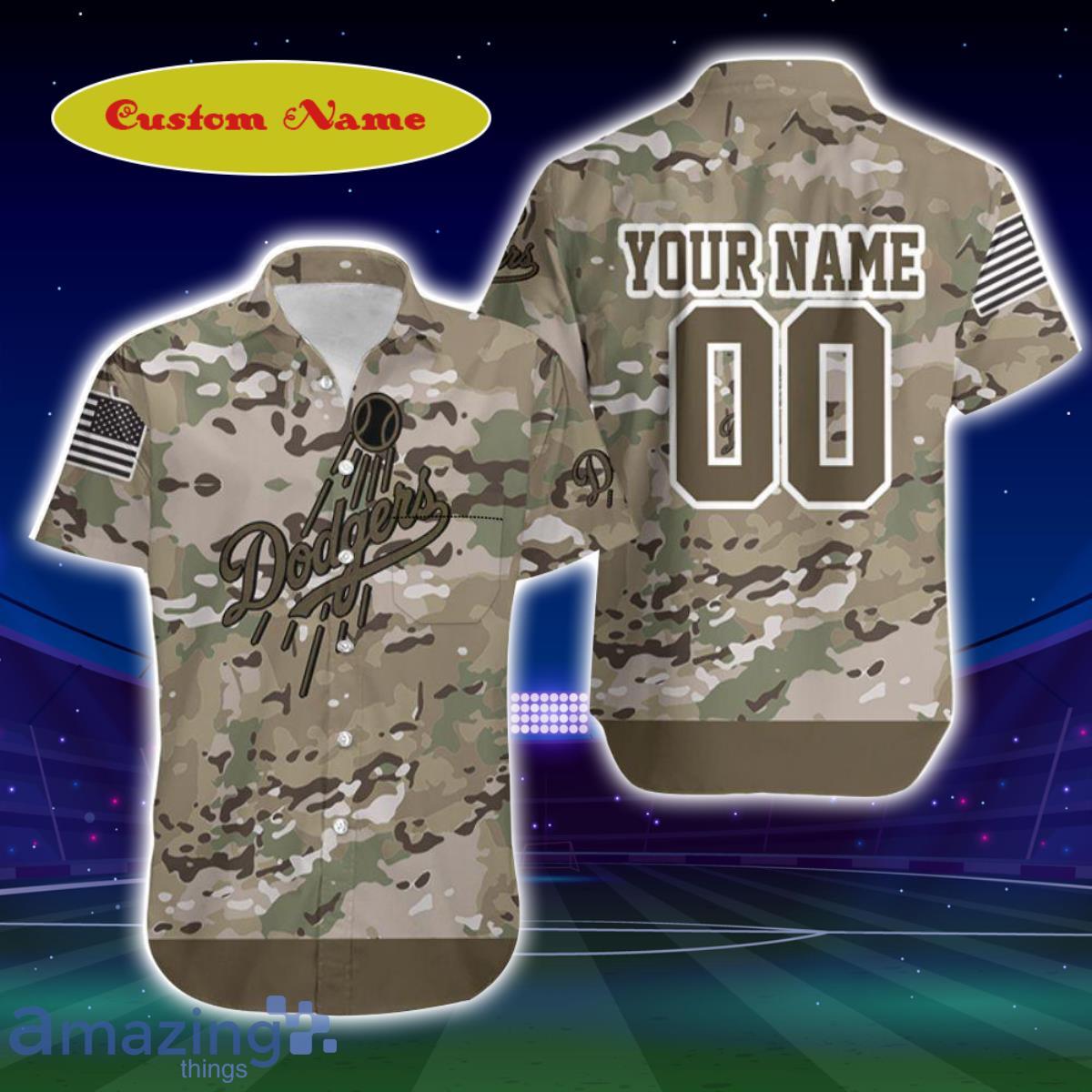 Los Angeles Dodgers Camouflage Veteran 3D Personalized 3D T Shirt in 2023
