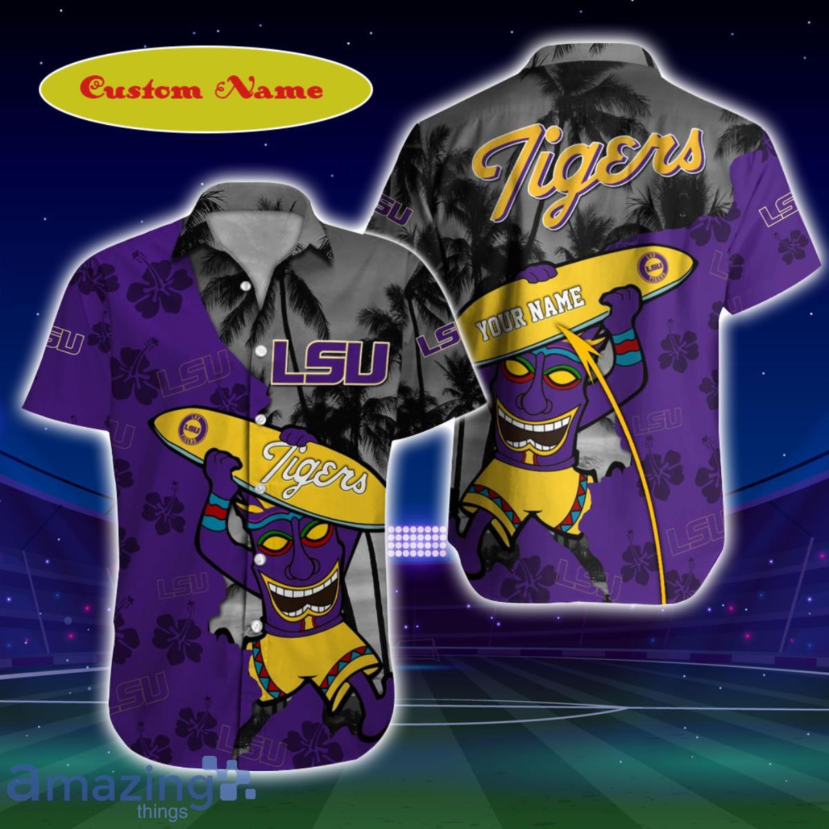 LSU Tigers NCAA Custom Name Hawaiian Shirt For Men And Women Impressive Gift For Real Fans Product Photo 1