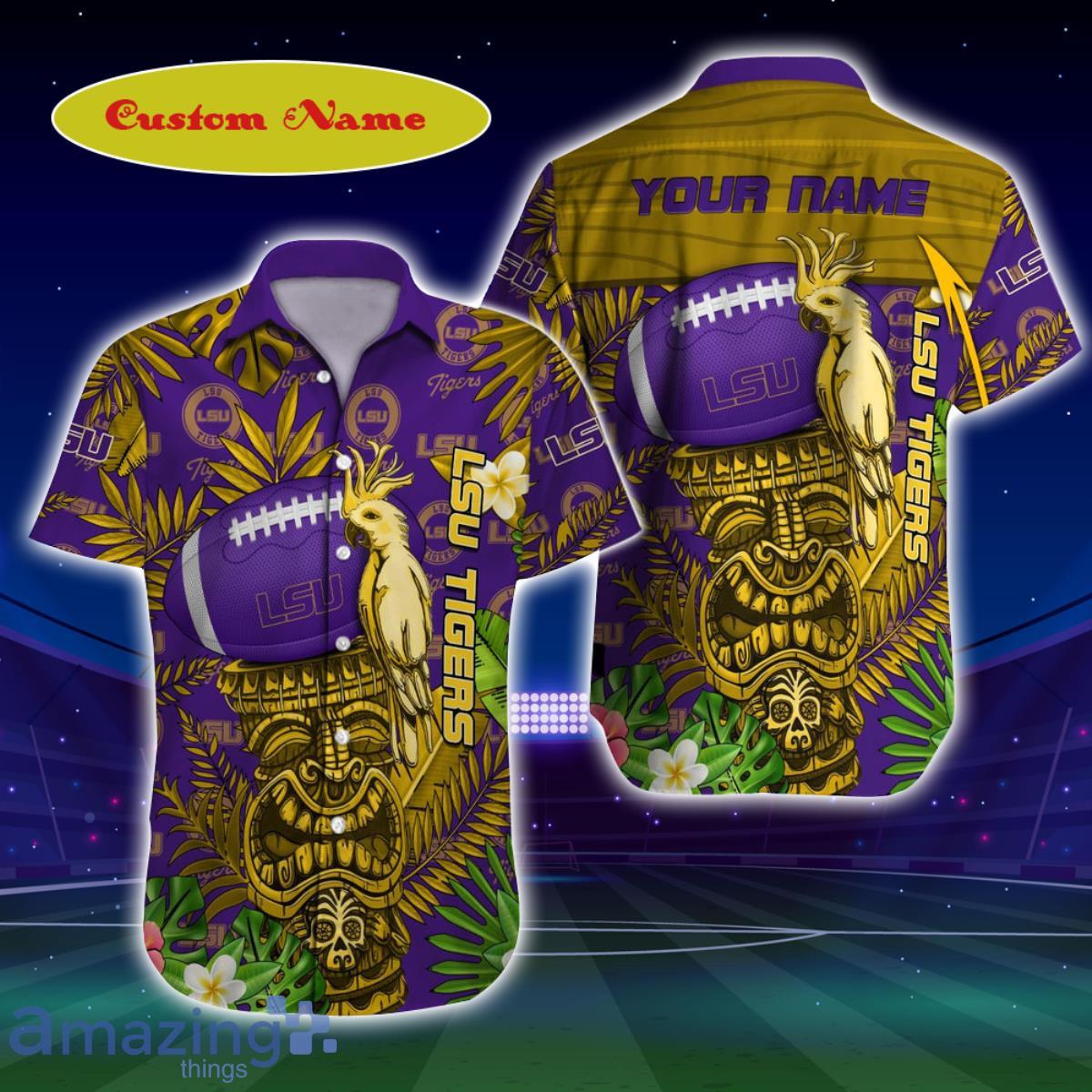 LSU Tigers NCAA Custom Name Hawaiian Shirt For Men And Women Special Gift For Fans Product Photo 1