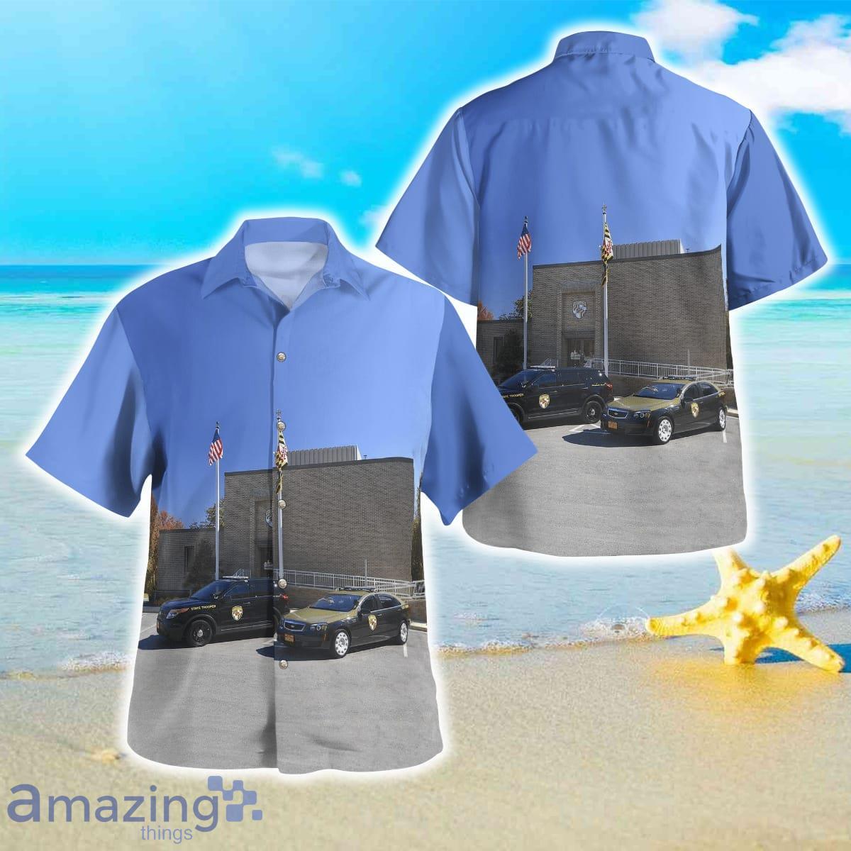 Maryland State Police Vehicles Hawaiian Shirt For Men Women Product Photo 1