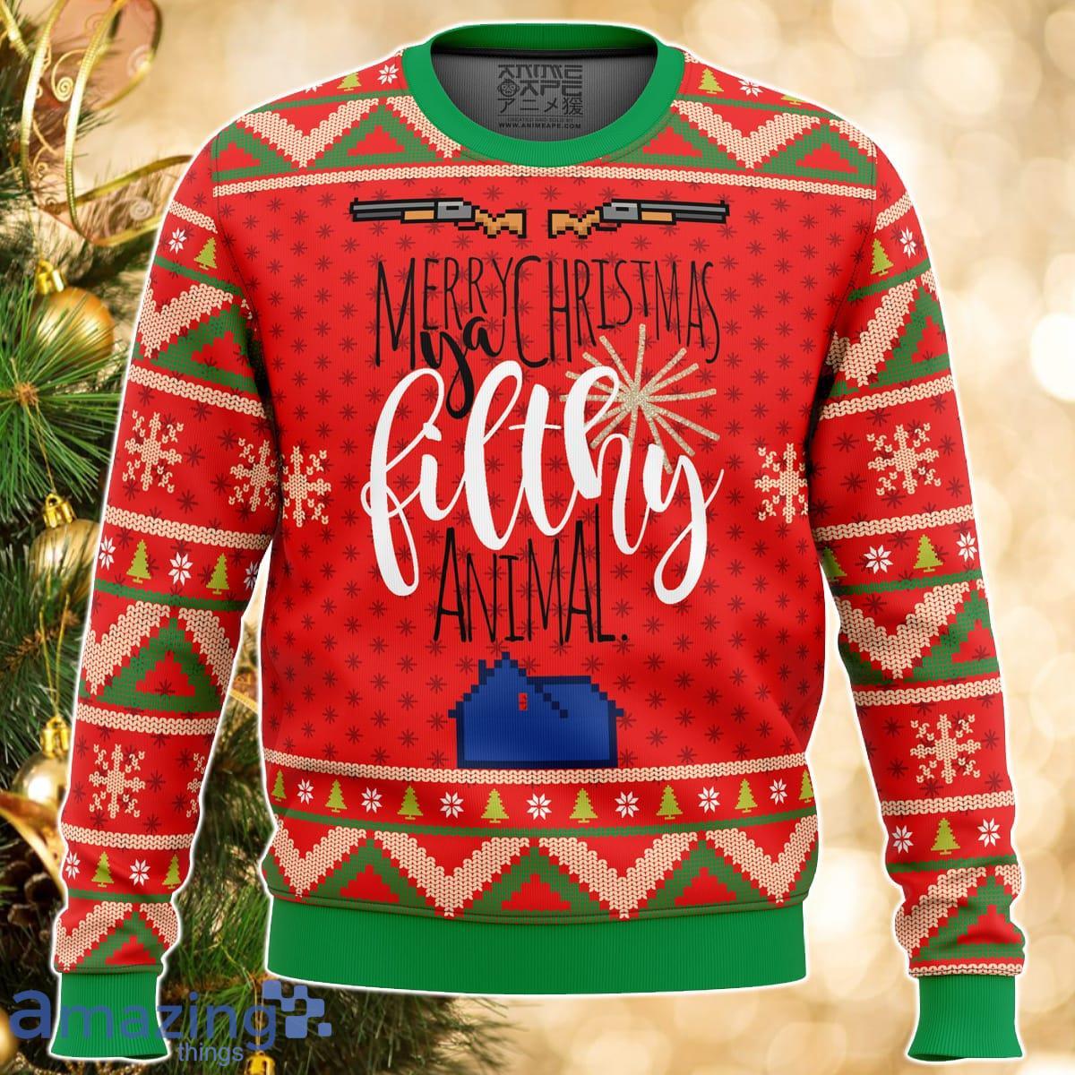 Merry christmas ya cheap filthy animal sweater women's