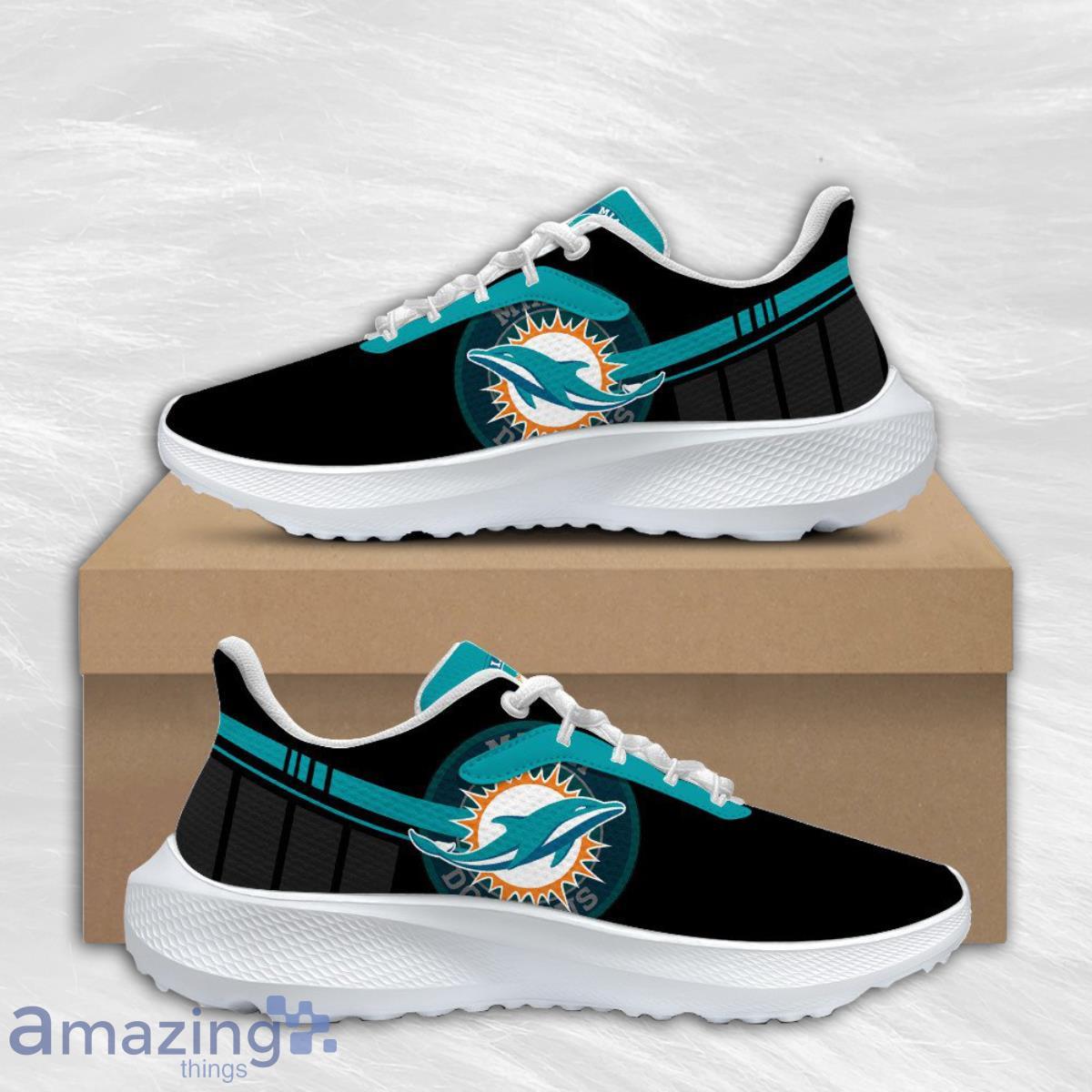 Miami Dolphins Football Air Mesh Running Shoes Sport Team For Men And Women Product Photo 1