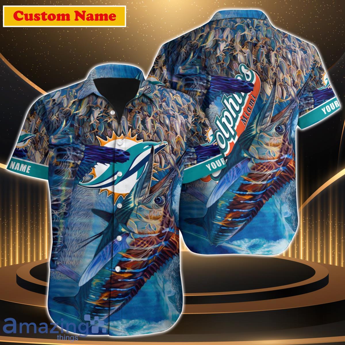 Miami Dolphins NFL Custom Name Hawaiian Shirt For Men Women Gift