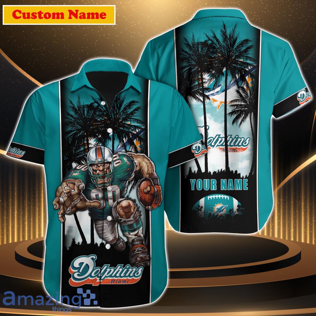 Miami Dolphins NFL Custom Name Hawaiian Shirt For Men Women Best