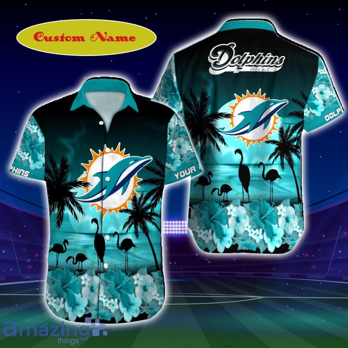 Miami Dolphins NFL Custom Name Hawaiian Shirt For Men Women Gift