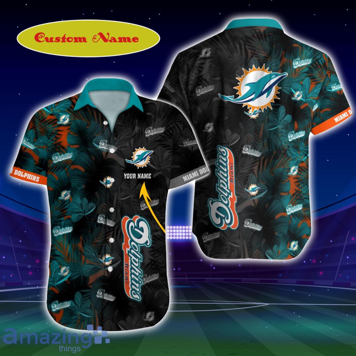 Miami Dolphins NFL Football Custom Name Hawaiian Shirt For Men And