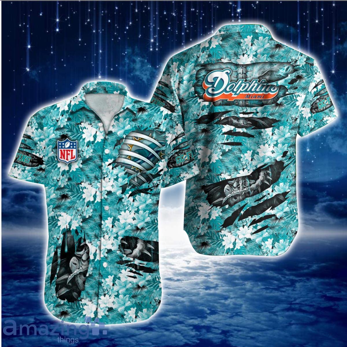 Miami Dolphins NFL Hawaiian Shirt Aloha Shirt Great Gift For Fans Product Photo 1