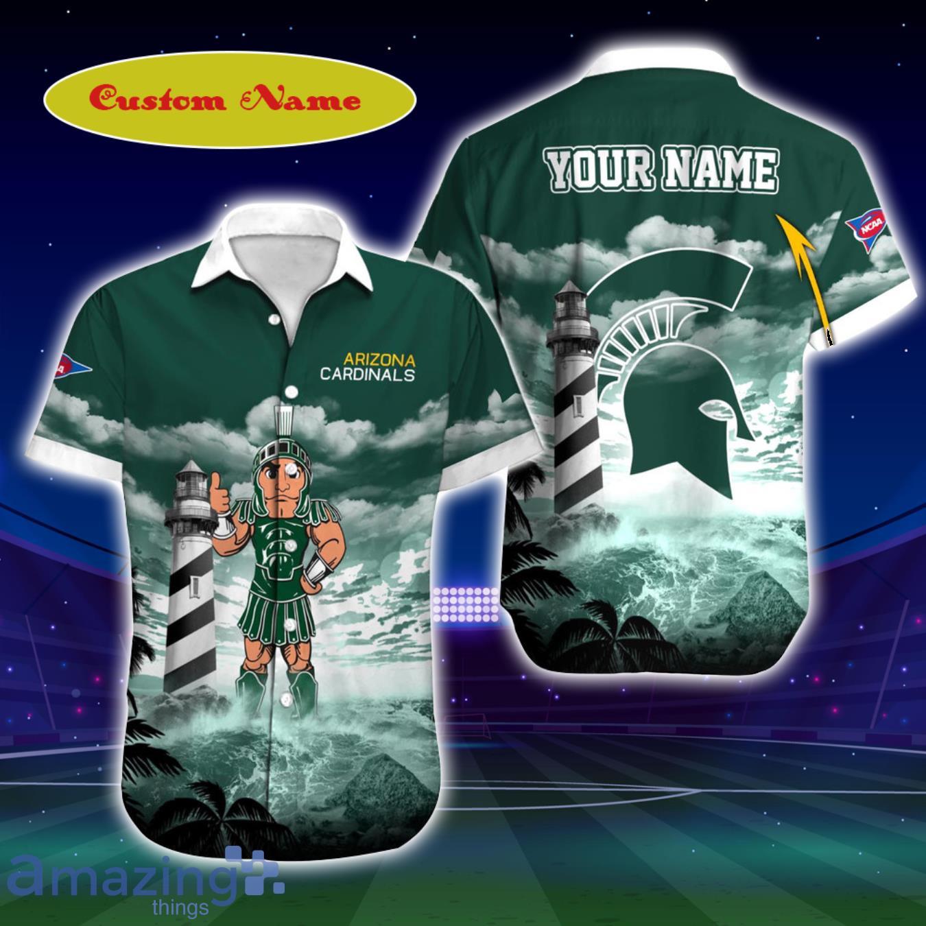Michigan State Spartans NCAA Custom Name Hawaiian Shirt For Men And Women Impressive Gift For Real Fans Product Photo 1