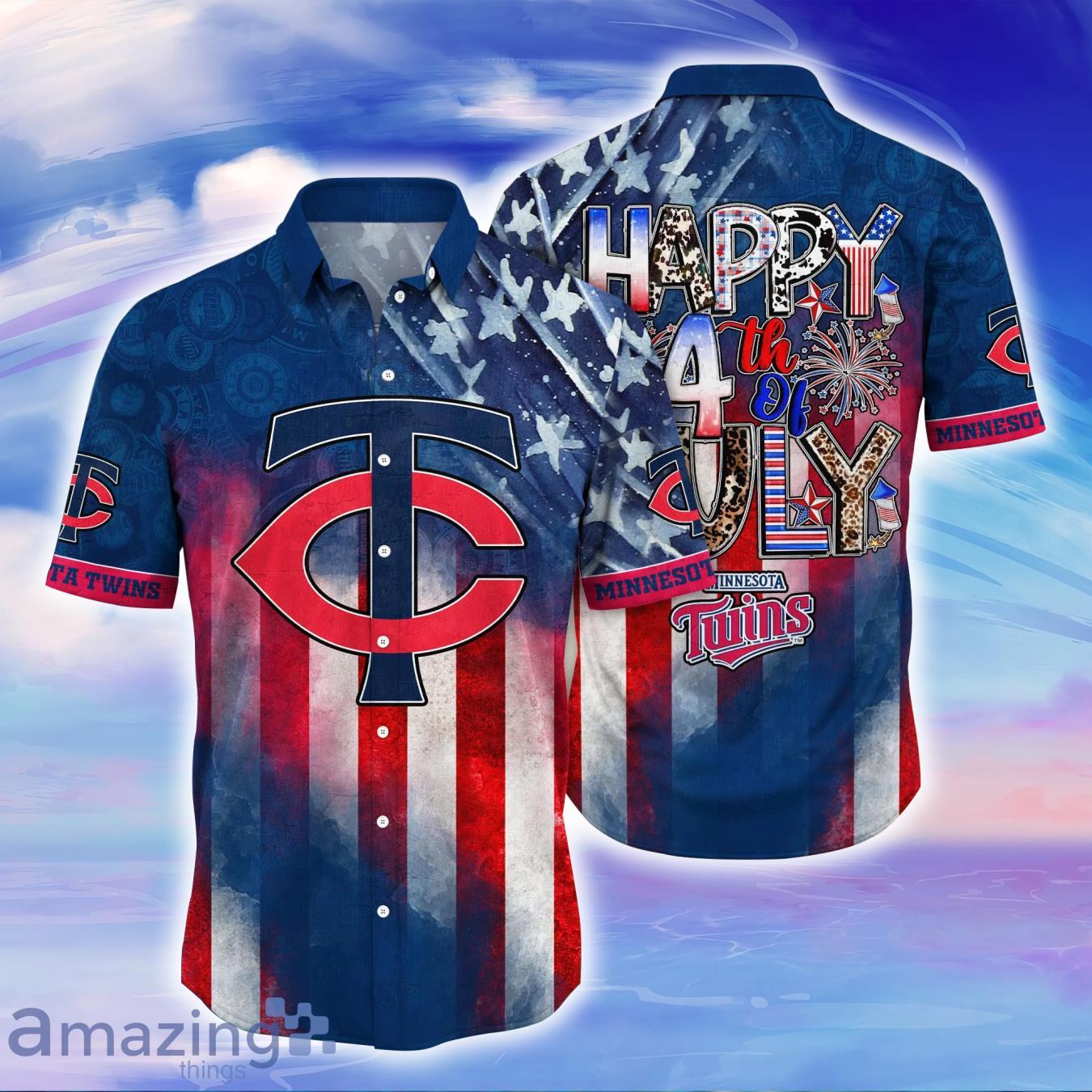 Minnesota Twins MLB Hawaiian Shirt 4th Of July Independence Day Best Gift  For Men And Women Fans