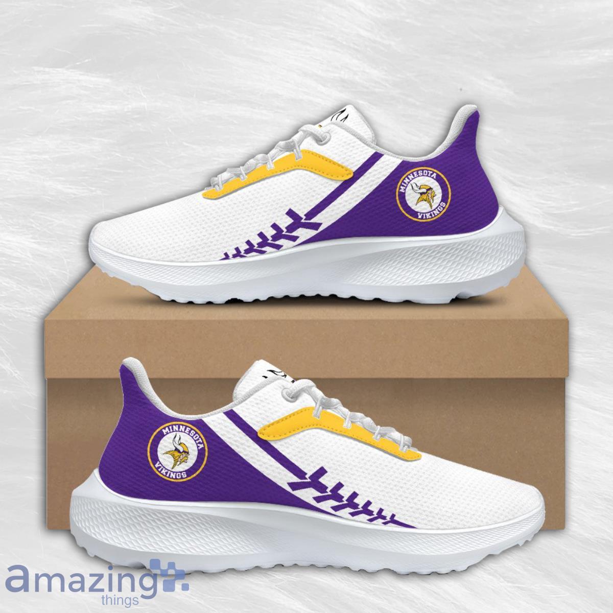 Minnesota Vikings Football Air Mesh Running Shoes Sport Team For Men And Women Product Photo 1