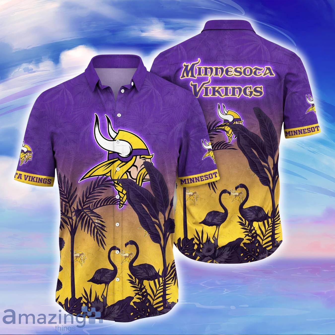 Minnesota Vikings NFL Flower Hawaiian Shirt Great Gift For Fans