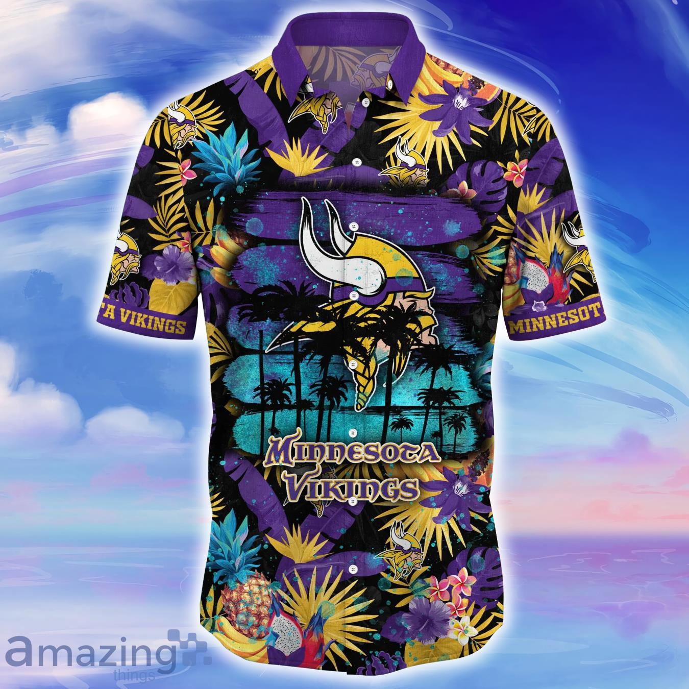 Minnesota Vikings NFL Flower Hawaiian Shirt For Men Women Great Gift For  Fans