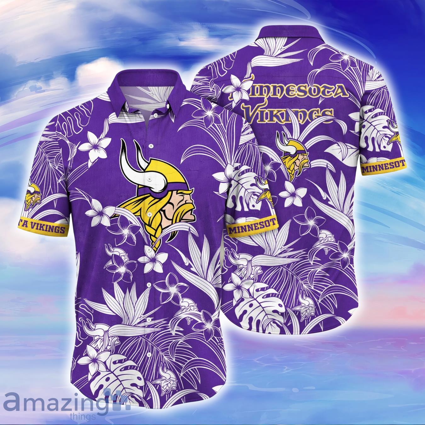 Minnesota Vikings NFL Flower Hawaiian Shirt For Men Women Great Gift For  Fans