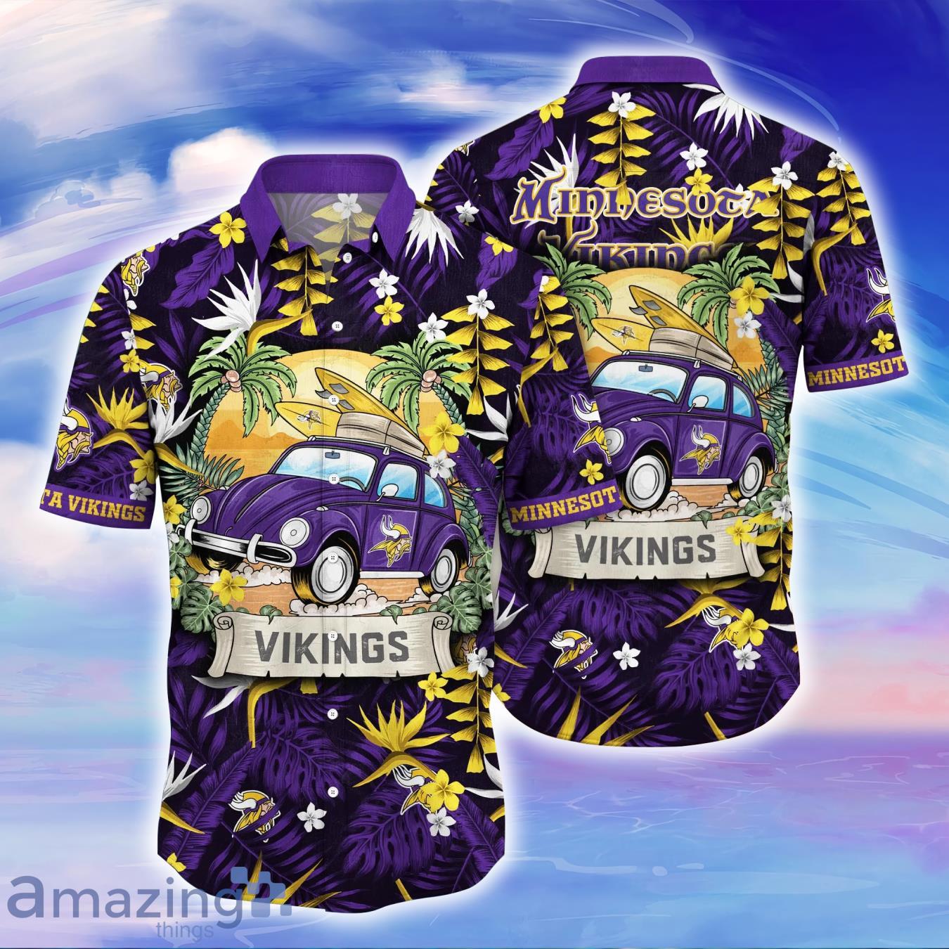 Minnesota Vikings NFL Flower Hawaiian Shirt For Men Women Great Gift For  Fans