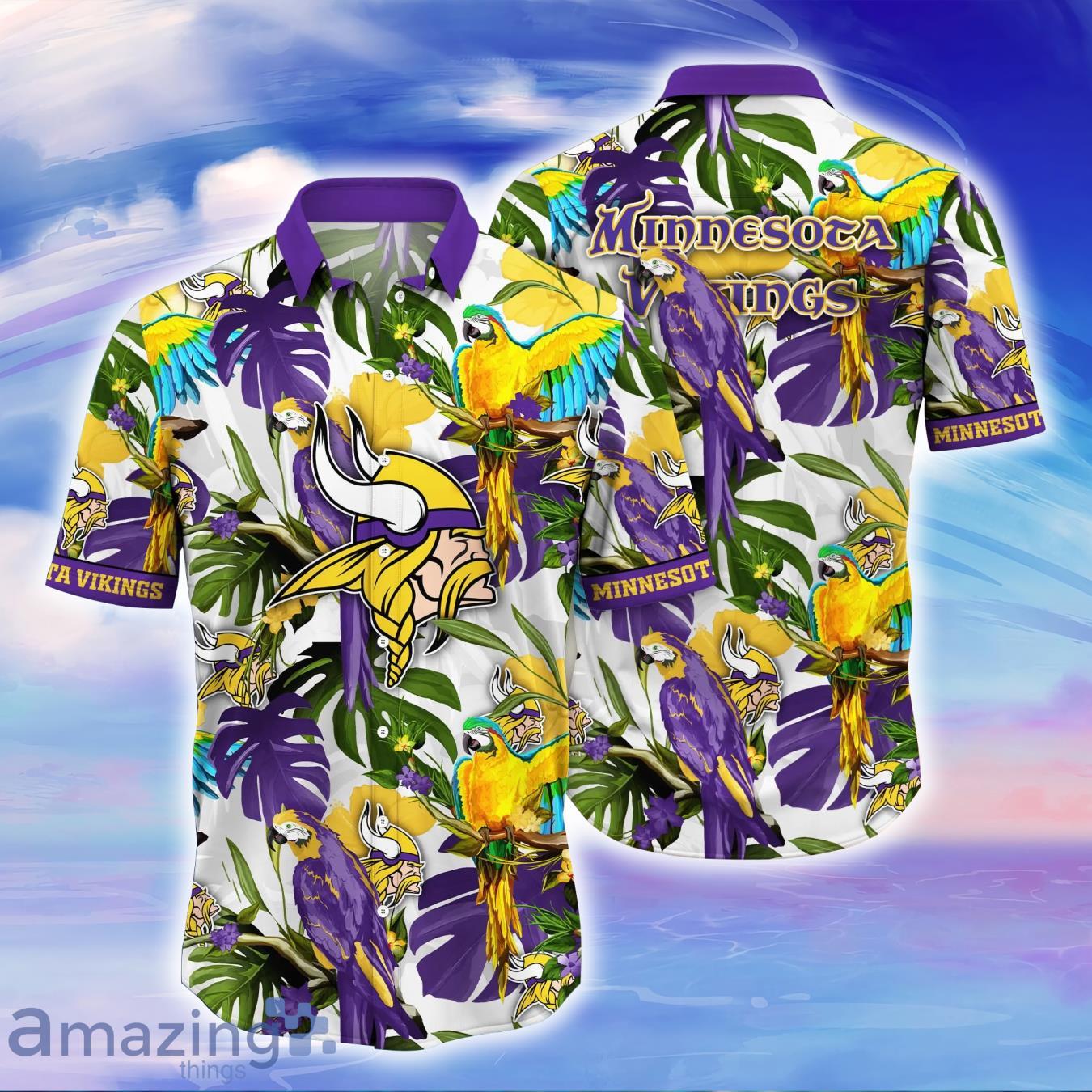 Minnesota Vikings NFL Flower Hawaiian Shirt Great Gift For Fans