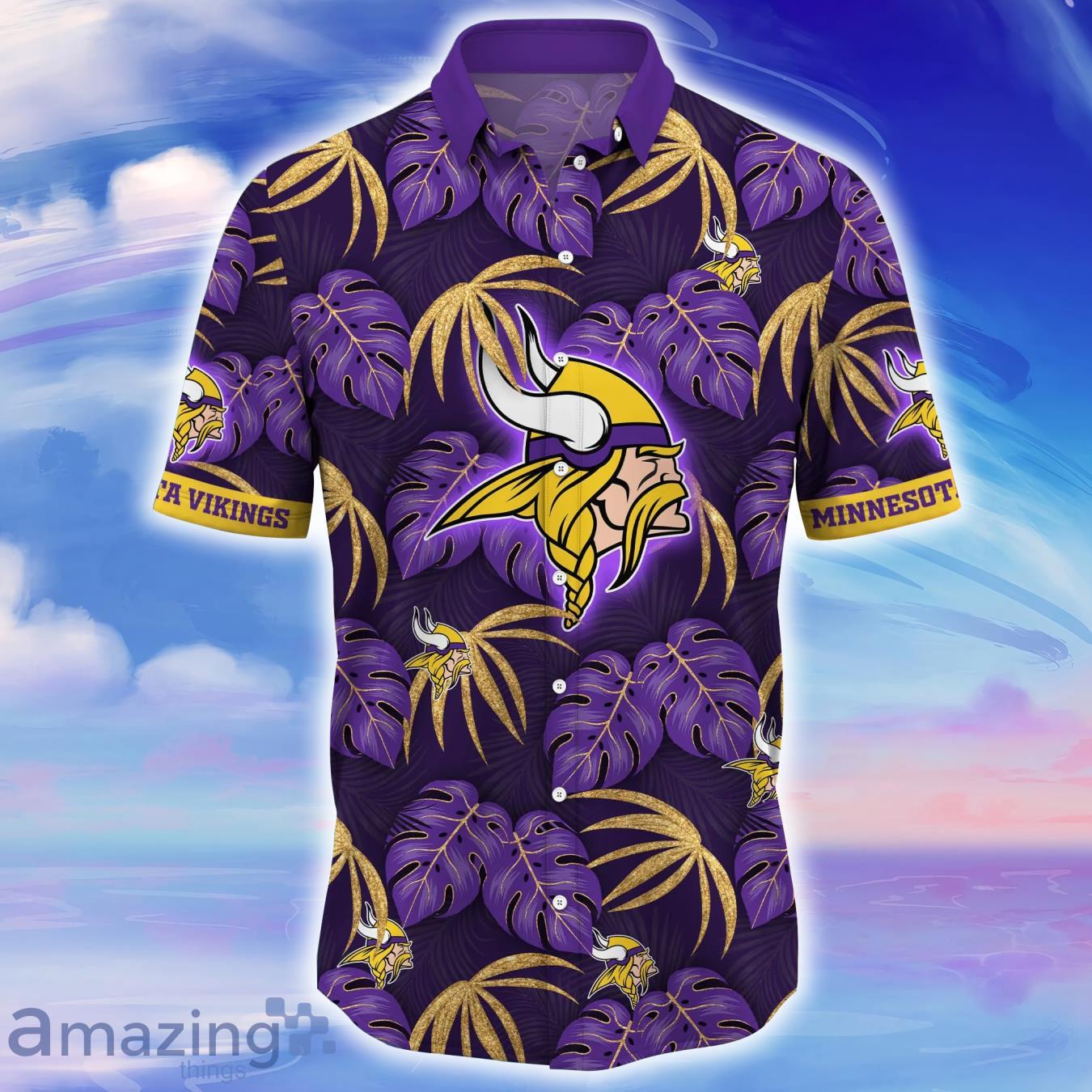 Minnesota Vikings NFL Flower Hawaiian Shirt Impressive Gift For