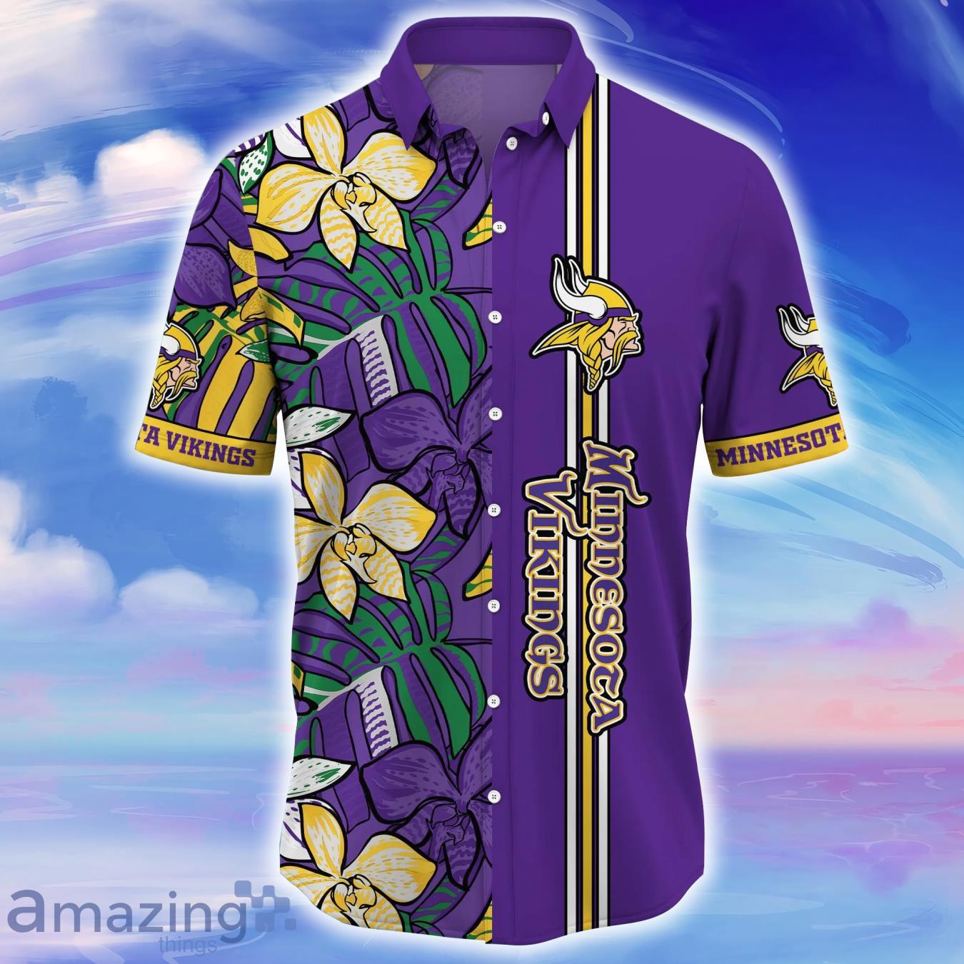 Minnesota Vikings NFL Flower Hawaiian Shirt Special Gift For Men