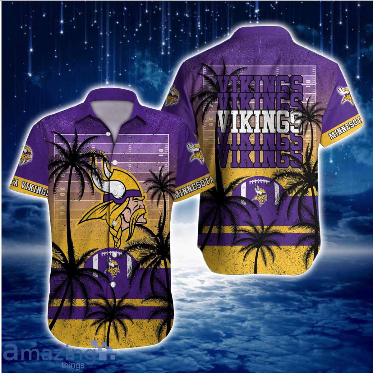 Minnesota Vikings NFL Hawaiian Shirt Aloha Shirt For Men Women Fans Product Photo 1