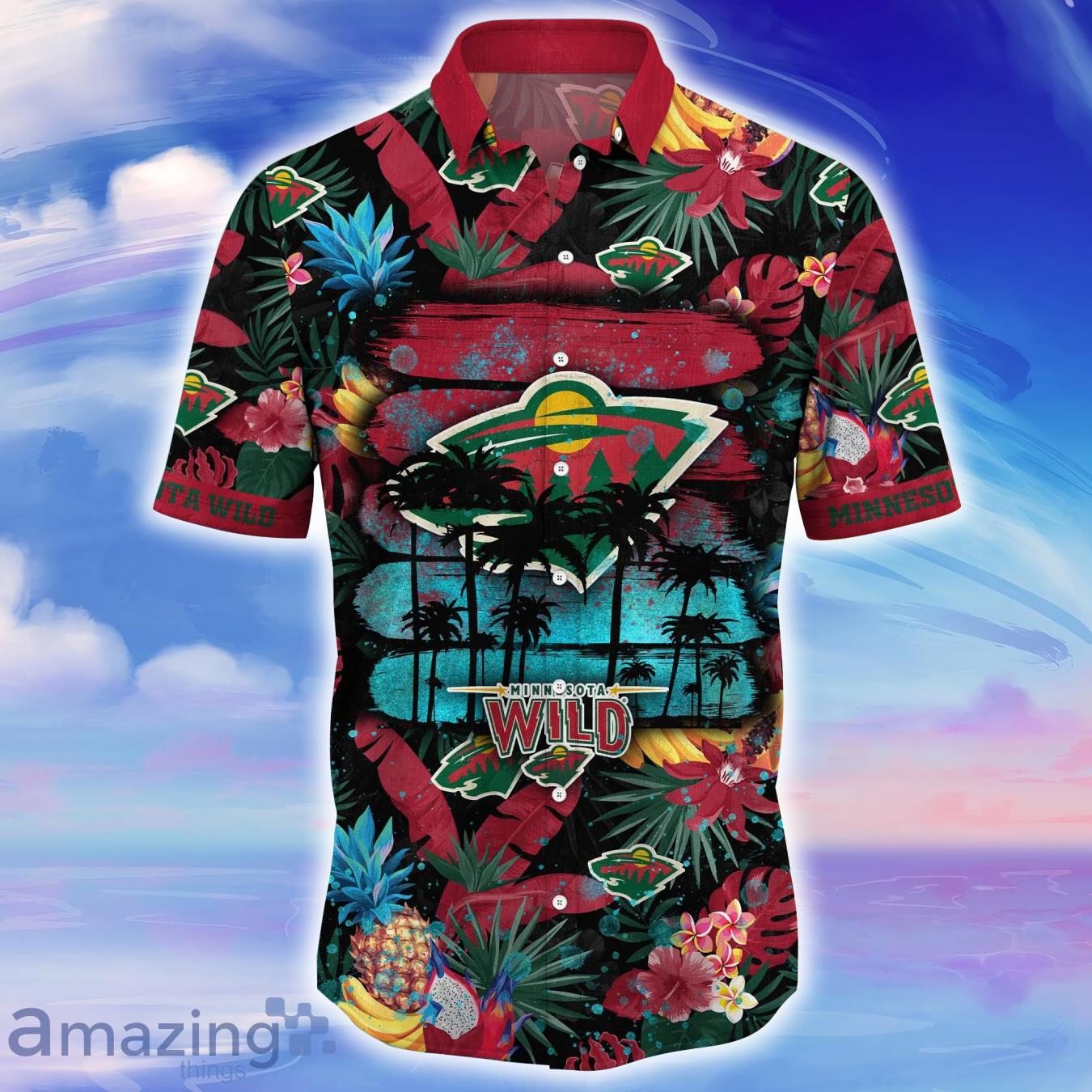 Minnesota Wild NHL Flower Hawaiian Shirt For Men Women Great Gift For Fans image Minnesota Wild NHL Flower Hawaiian Shirt For Men Women Great Gift For Fans Product Photo 2