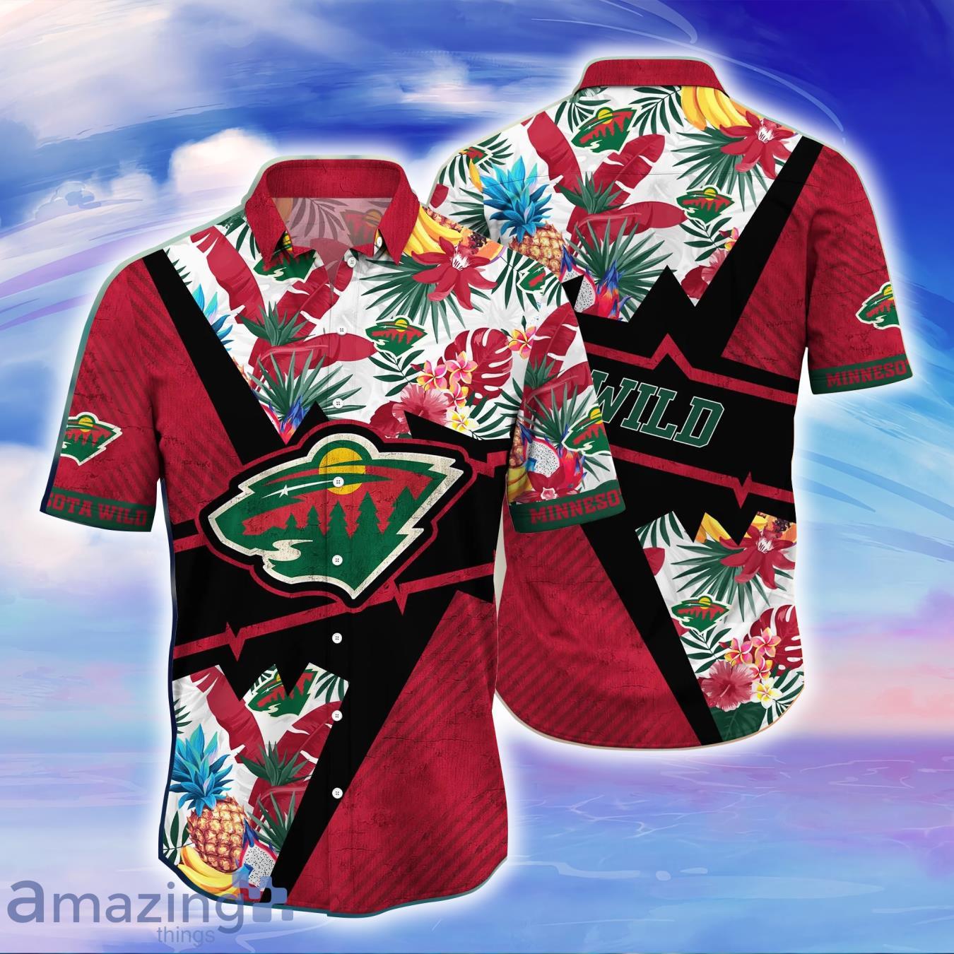 Minnesota Wild NHL Flower Hawaiian Shirt Great Gift For Men Women Fans