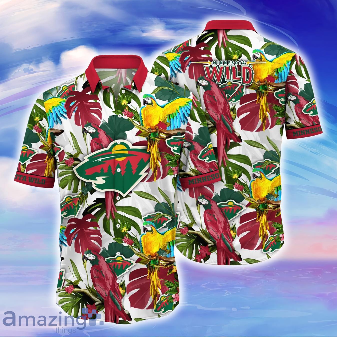 Minnesota Wild NHL Flower Hawaiian Shirt Great Gift For Fans Product Photo 1 Minnesota Wild NHL Flower Hawaiian Shirt Great Gift For Fans Product Photo 1
