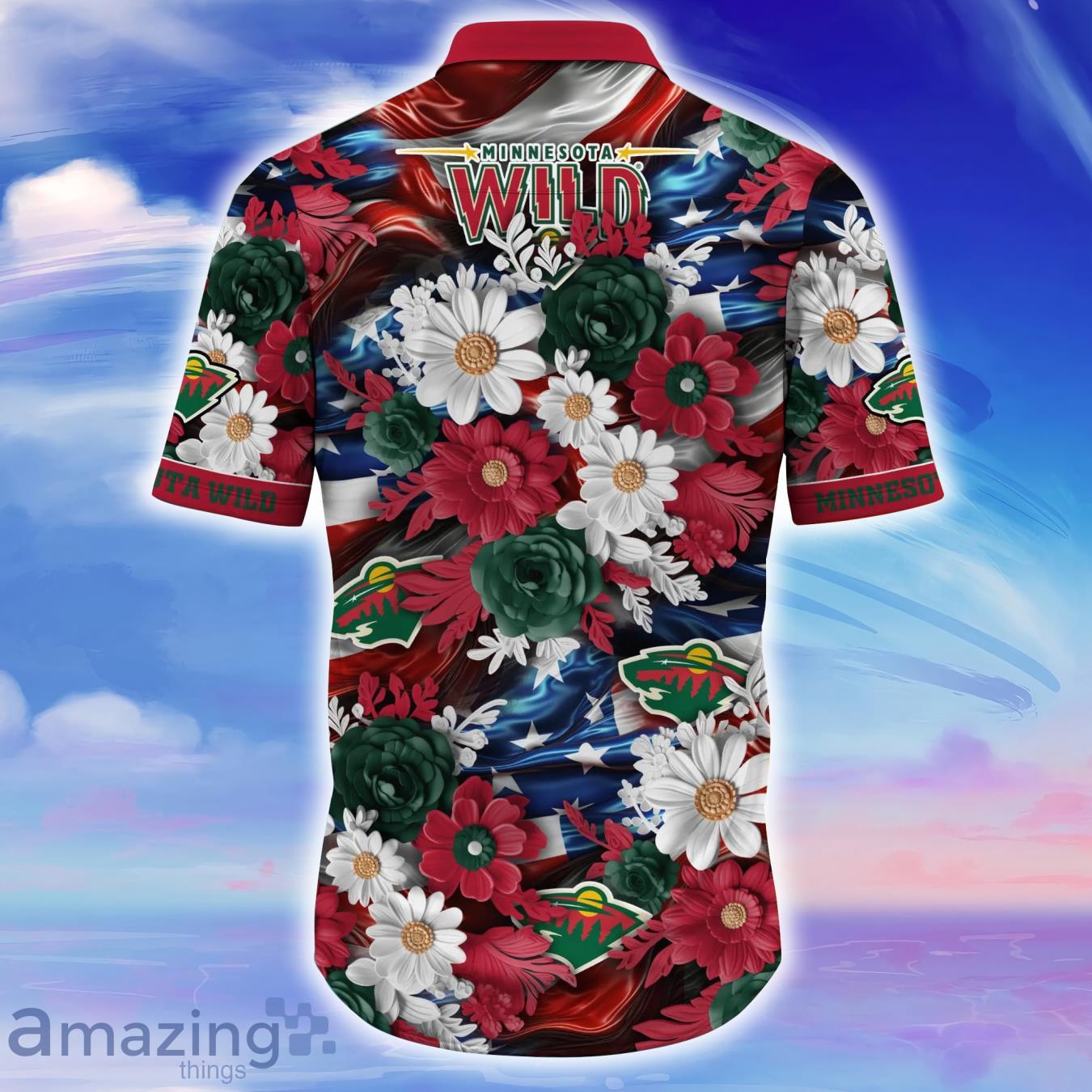 Minnesota Wild NHL Hawaiian Shirt Best Gift For Sport Fans image Minnesota Wild NHL Hawaiian Shirt Best Gift For Sport Fans Product Photo 3