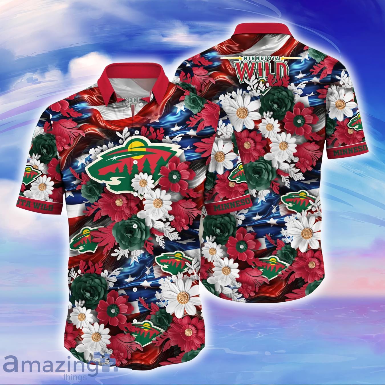 Minnesota Wild NHL Hawaiian Shirt Best Gift For Sport Fans Product Photo 1 Minnesota Wild NHL Hawaiian Shirt Best Gift For Sport Fans Product Photo 1