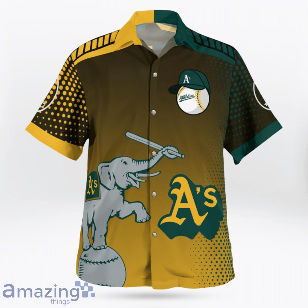 MLB Oakland Athletics Logo Hawaii Baseball Jersey Shirt For Fans