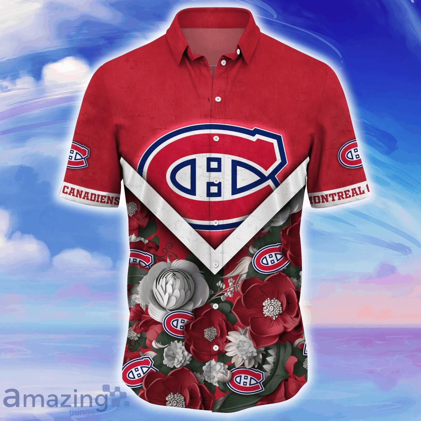 Montreal Canadiens NHL Flower Hawaiian Shirt For Men Women Best Gift For Real Fans image Montreal Canadiens NHL Flower Hawaiian Shirt For Men Women Best Gift For Real Fans Product Photo 2