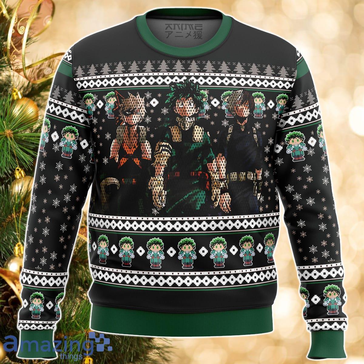 My Hero Academia top 3 Ugly Christmas Sweater Great Gift For Men Women Product Photo 1 My Hero Academia top 3 Ugly Christmas Sweater Great Gift For Men Women Product Photo 1
