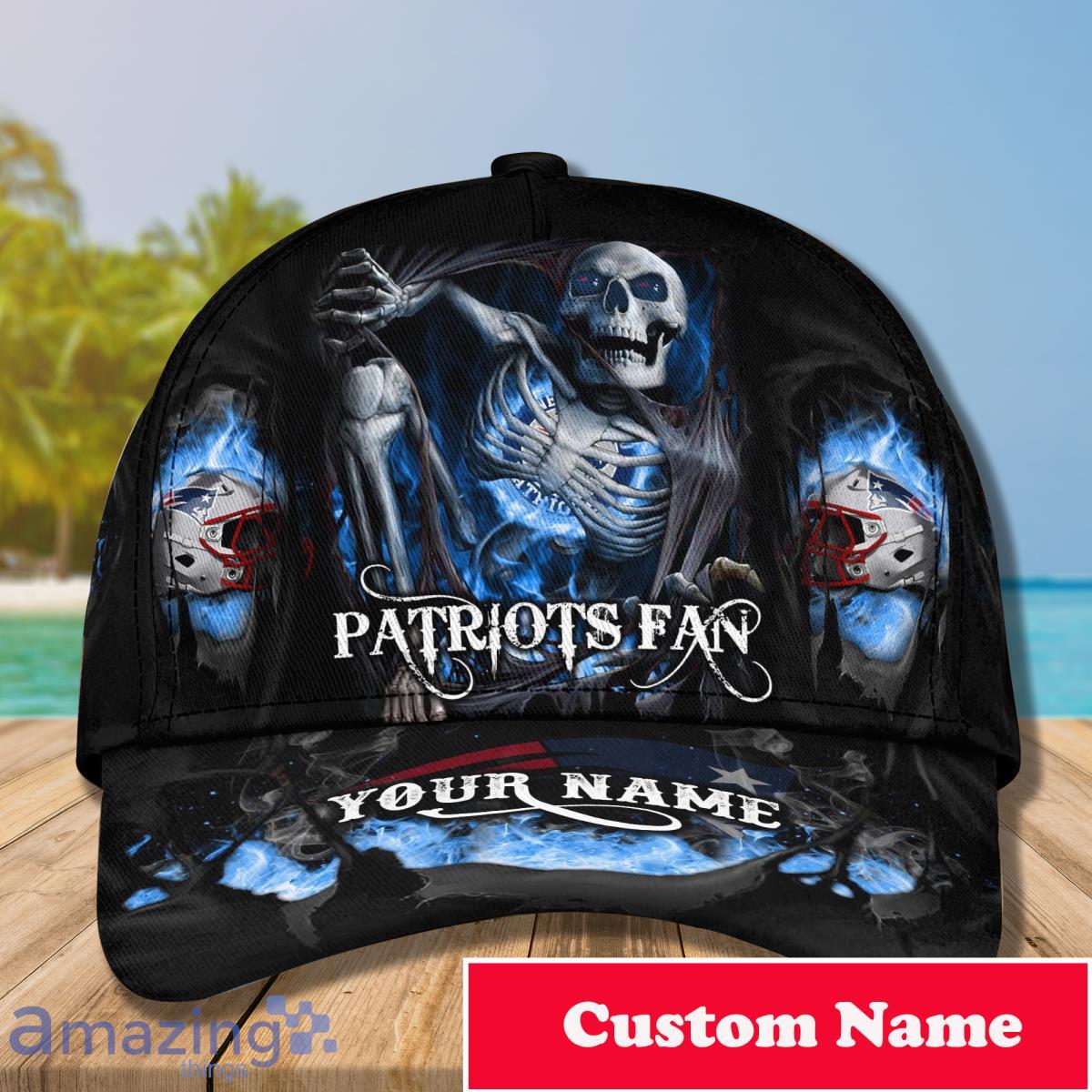 new england patriots skull cap