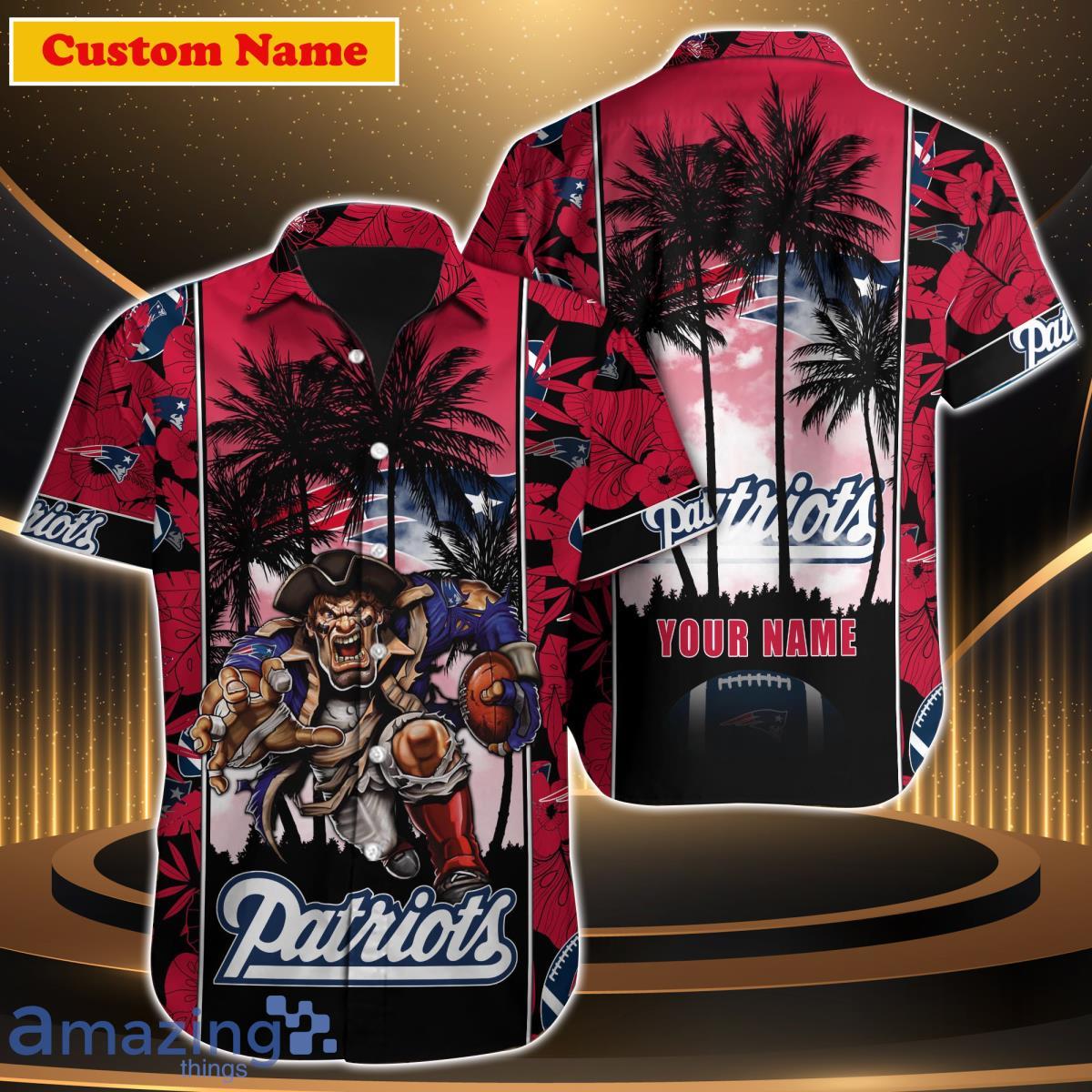 New England Patriots NFL Custom Name Hawaiian Shirt For Men Women Impressive Gift For Real Fan Product Photo 1