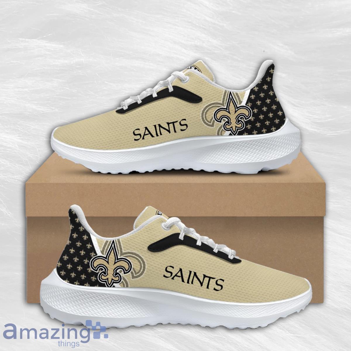 New Orleans Saints Football Air Mesh Running Shoes Sport Team For Men And Women Product Photo 1