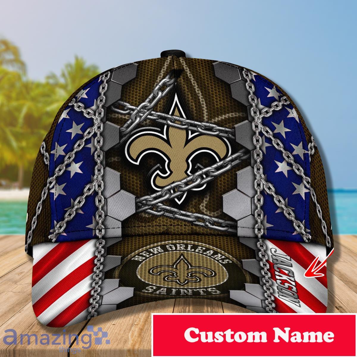 New Orleans Saints Logo NFL Fans Hat Cap Custom Name - Banantees