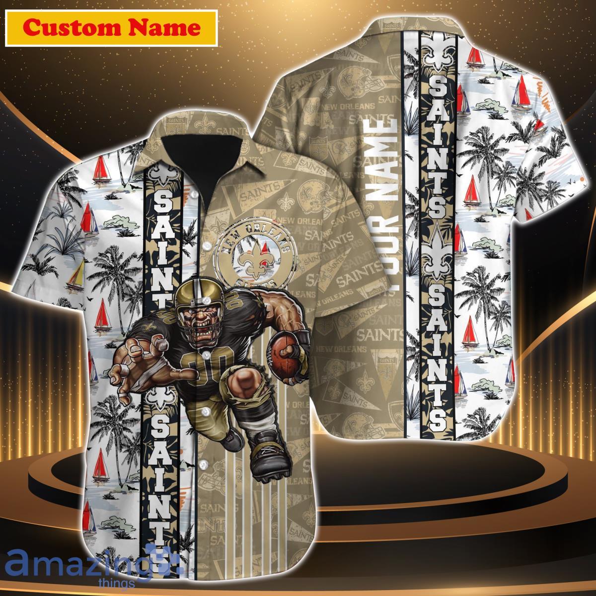 New Orleans Saints NFL Custom Name Hawaiian Shirt For Men Women