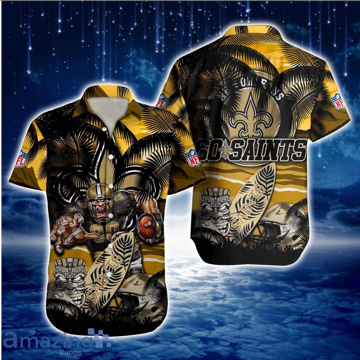 NFL New Orleans Saints Hawaiian Shirt Black - Ingenious Gifts Your