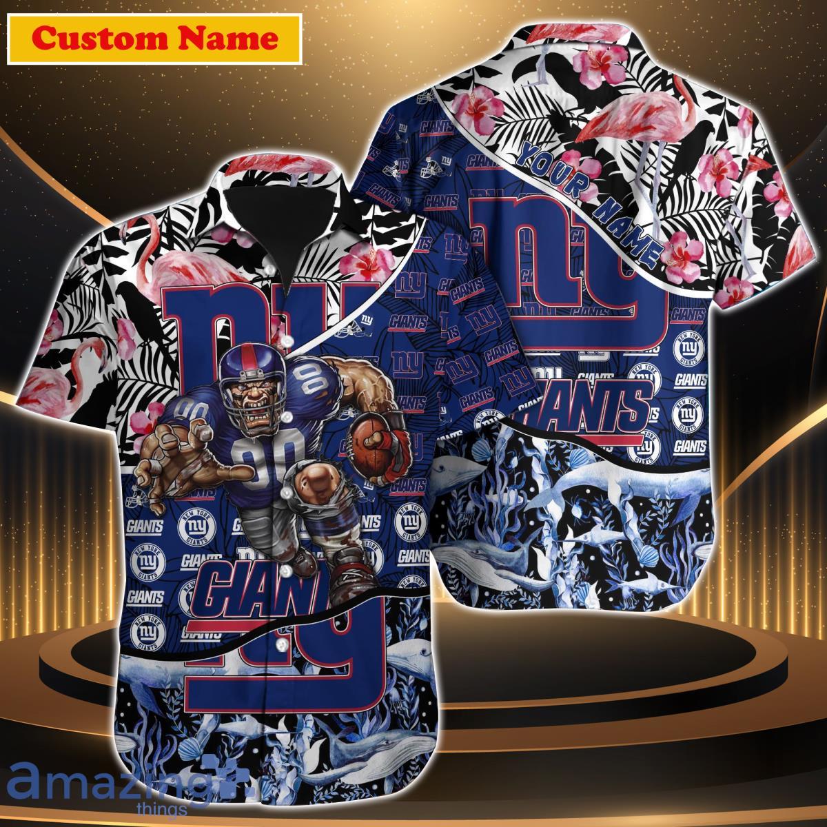 New York Giants NFL Custom Name Hawaiian Shirt Best Gift For Men Women