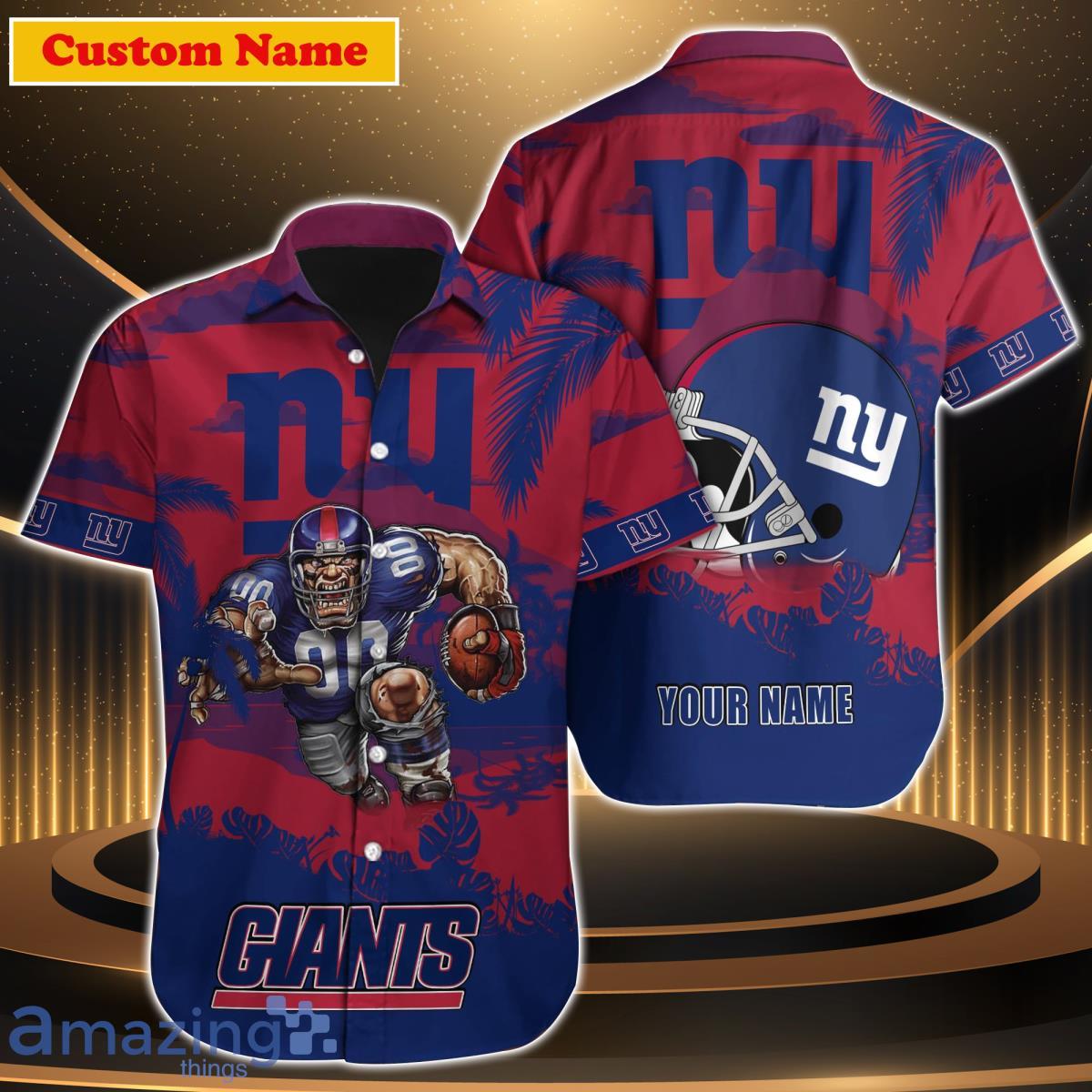 New York Giants NFL Custom Name Hawaii Shirt For Fans Summer Gift