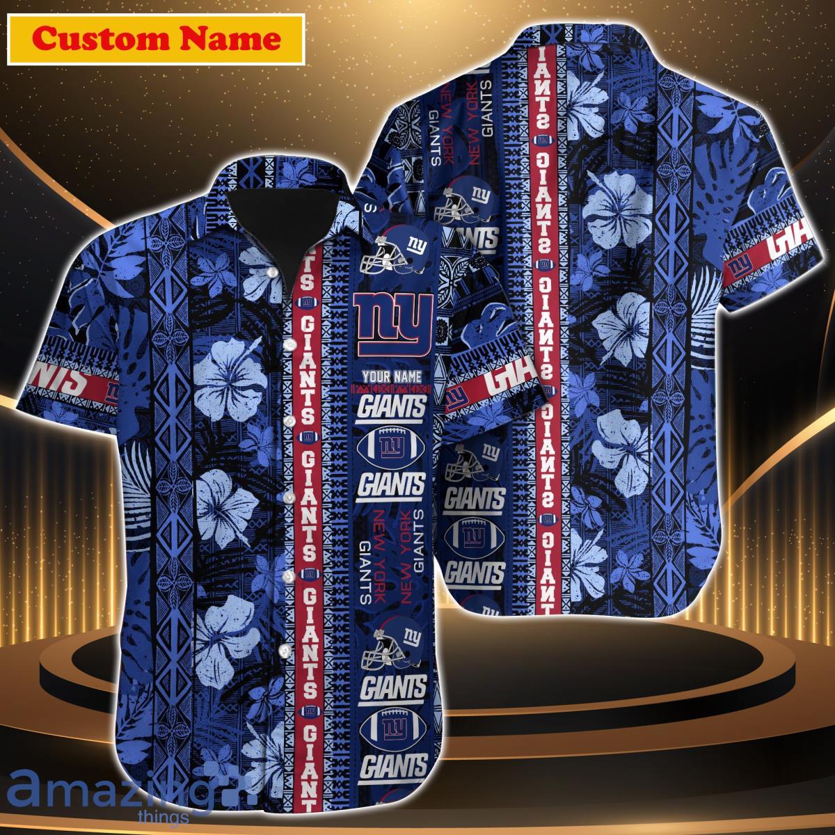 New York Giants NFL Custom Name Hawaiian Shirt For Men Women Style Gift For Fan Product Photo 1