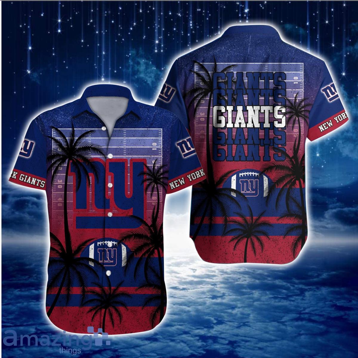 New York Giants Aloha Hawaiian Shirt For Men And Women