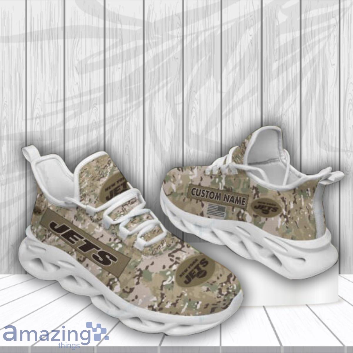 New York Jets Max Soul Shoes Custom Name Running Sneakers 939 Product Photo 1